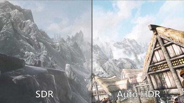 Yeni oto HDR özelliğiyle birlikte, SDR oyunlar desteklenen ekranlarda otomatik olarak HDR görüntüye çevrilecek. Böylece görüntü kalitesinde büyük artış sağlanacak.