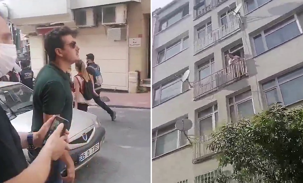 Polis Memurundan Balkondaki Vatandaşa: 'Lan Kes Sesini Yavşak, Gir İçeri'