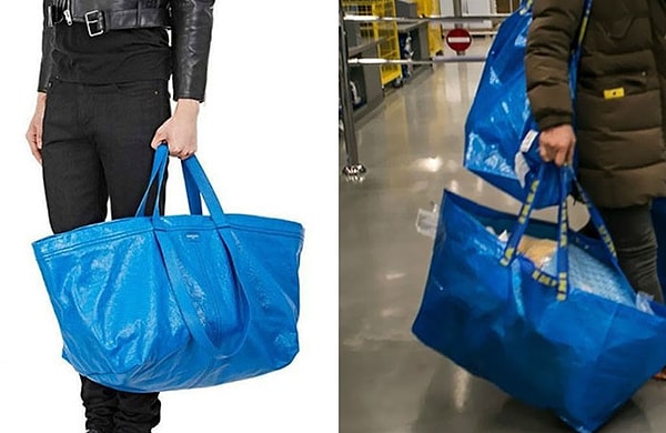 1. Сумка Balenciaga за 2145 долларов, которая выглядит точно как сумка из IKEA