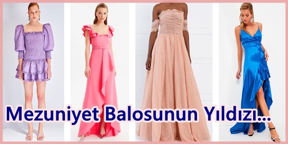 Salondaki Tüm Bakışların Üzerinizde Olmasını Sağlayacak En Güzel Mezuniyet Elbiseleri