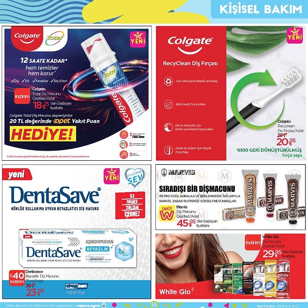 Ağız bakım ürünleri;