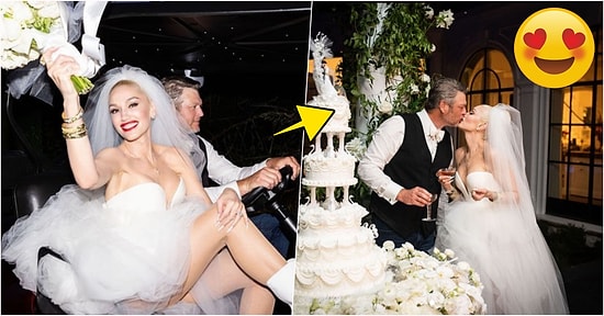 Dünyaca Ünlü Şarkıcı Gwen Stefani ve Sevgilisi Blake Shelton Peri Masalı Gibi Bir Törenle Dünyaevine Girdi!