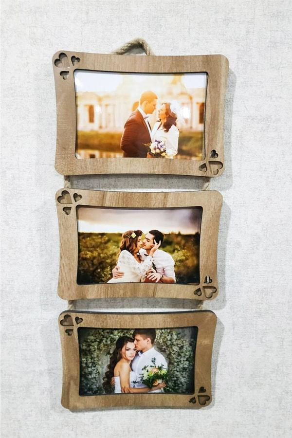 1. Düğünde bol bol çekildikleri fotoğrafları koyabilecekleri çerçeveler...