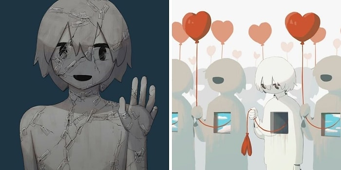 20 сильных картинок от японского художника, которые заставят вас задуматься