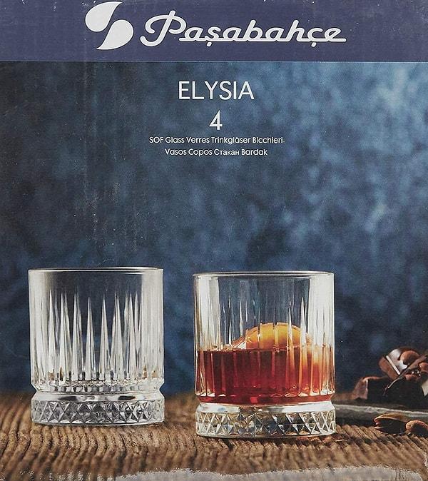 17. Paşabahçe 4'lü bardak setini ister su bardağı olarak ister viski bardağı olarak değerlendirebilirsiniz.