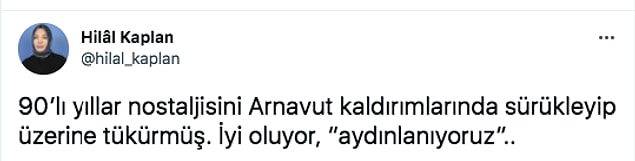 Yandaş gazeteci Hilal Kaplan ise "bilinen" üslubu ile olaya dahil oldu.