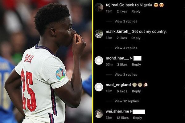 Sosyal medya üzerinden bazı kullanıcılar son üç penaltıdan yararlanamayan bu üç isme karşı ırkçı ve çirkin sözler kullanırken, paylaşımlarında maymun emoijlerine yer verdi.