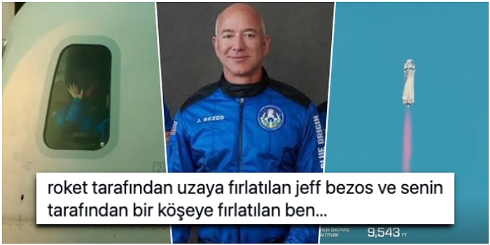 11 Dakikada Uzaya Gidip Gelen Milyarder Jeff Bezos, Goygoycuların Diline Fena Halde Düştü!