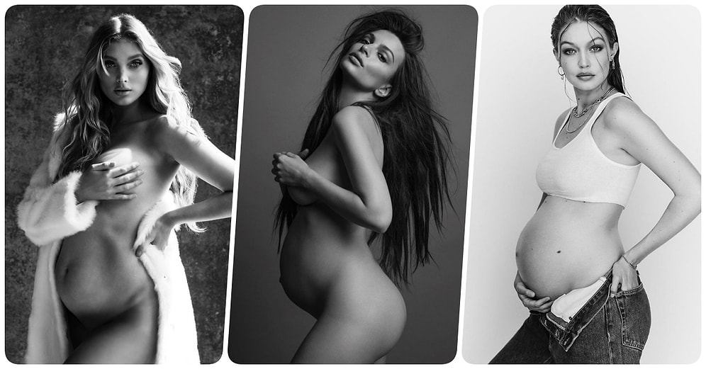 Karnı Burnunda Hallerini Ölümsüzleştiren Ünlü Kadınların Birbirinden İddialı 17 Hamilelik Pozu