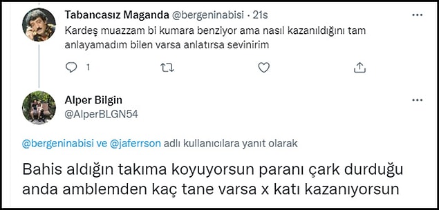 Oyunda nasıl kazanıldığını bir Twitter kullanıcısı anlatıyor. 👇