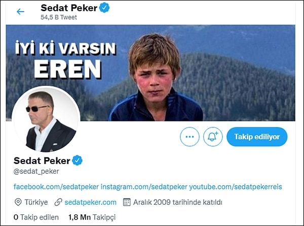 Uzun zamandır YouTube'da video paylaşmayan Peker'in Twitter hesabında da 3 gündür aktif olmadığı görüldü. Peker'in en son Twitter aktivitesinin 18 Temmuz'daki bir retweet olduğu görülüyor.