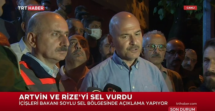 Bakan Soylu: 'Murgul'da 1 Vatandaşımız Kayboldu'