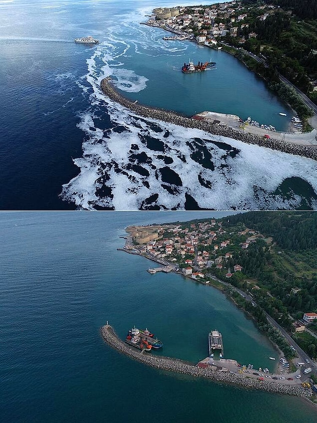 Temizleme çalışmalarıyla birlikte Marmara yüzeyindeki müsilajın iyice azaldığına tanık olmuştuk.