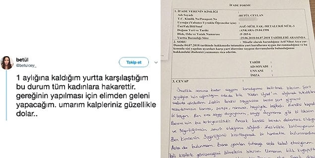 Bundan yalnızca birkaç sene önce Sakarya'daki KYK yurdunda kalan bir kadın öğrencinin şort giydiği için ifadesi alınmıştı...