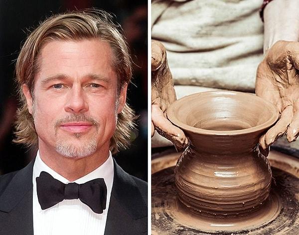 11. Brad Pitt: Çömlekçilik