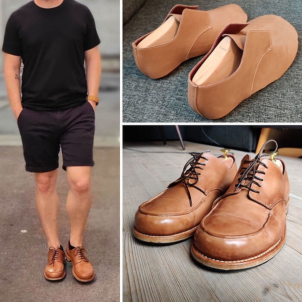 13. Я сделал себе пару туфель - все вручную сшил