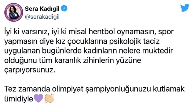 Galibiyet ve paylaşım sonrasında Sürmeneli'ye destek mesajı yağdı.