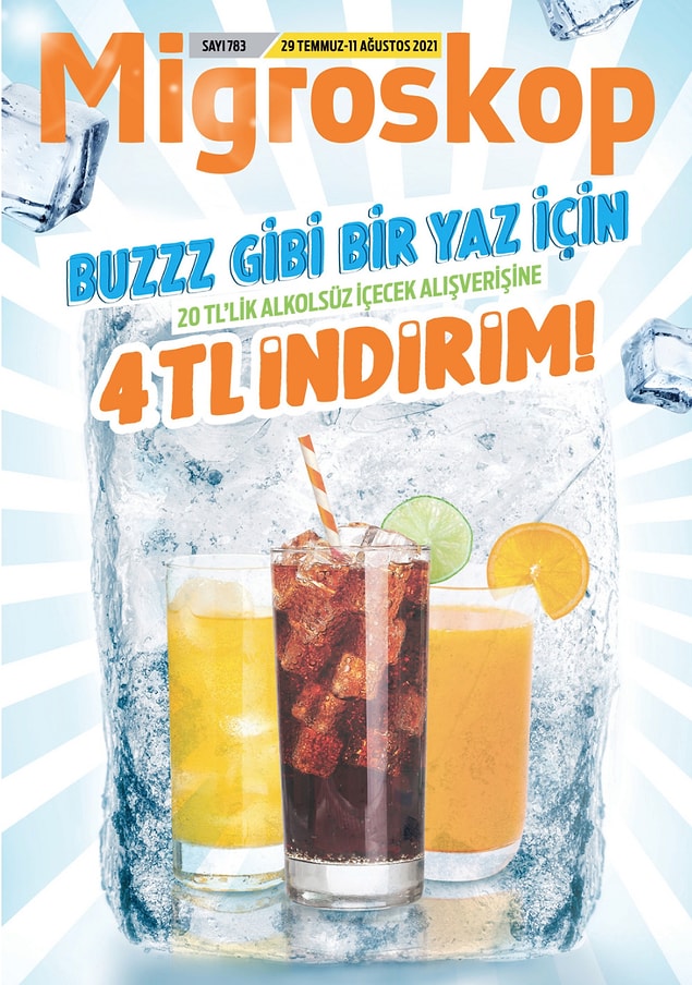 Migros'ta bu hafta serinleten içeceklerdeki indirimler dikkat çekiyor.