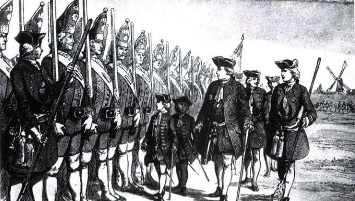 Прусская армия Фридриха великаны