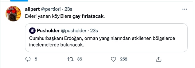 Erdoğan dün Marmaris’e gitti. Giderken sosyal medyada tweetler atıldı. Marmaris’e gidip çay fırlatacak yine denildi. Bu tweetlere gülmedik bile. Çünkü olabilecek en absürt sahne olurdu.