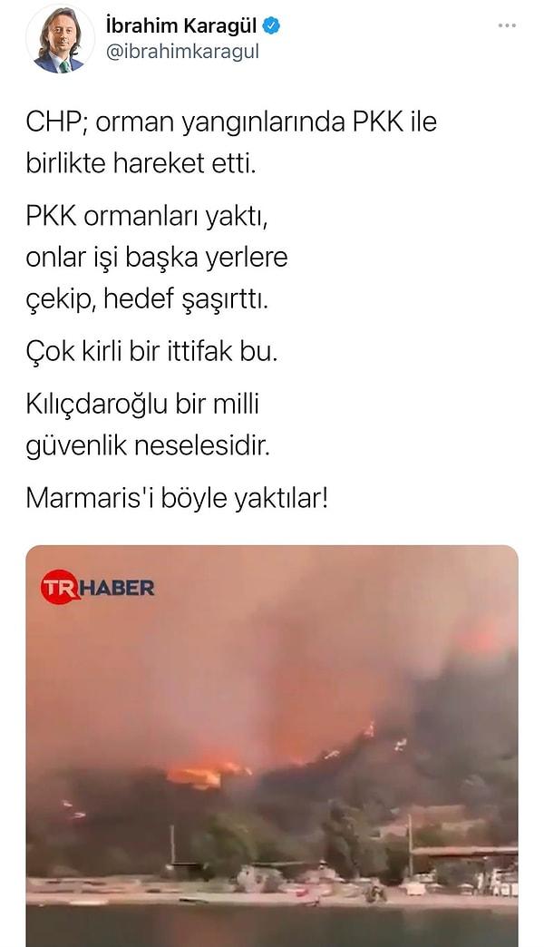 Attıktan bir süre sonra sildiği tweette ise açık bir şekilde Kılıçdaroğlu'nu suçladı.