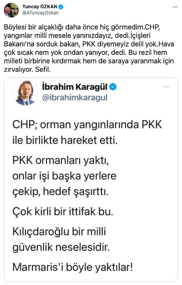 Tepkisini gösteren bir diğer isim ise CHP İzmir Milletvekili Tuncay Özkan oldu.