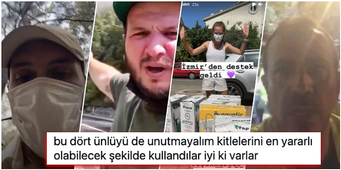 Orman Yangınlarının Bulunduğu Bölgeye Koşup Günlerdir İnsanlara Canla Başla Yardım Eden Ünlüler