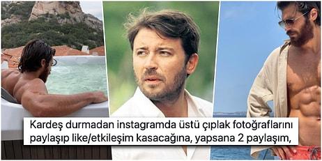 Oyuncu Tolga Güleç, Türkiye'nin Dört Bir Yanı Yanarken Can Yaman'ın Çıplak Fotoğraflar Paylaşmasına İsyan Etti