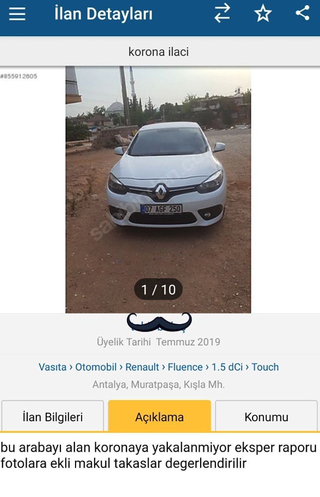 10. "Bizim araçta korona morona olmaz yeğenim."