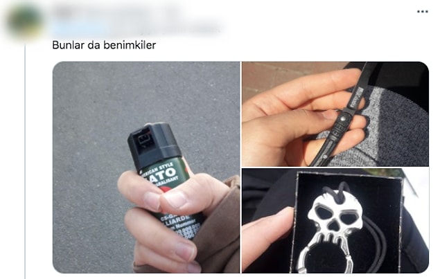 Ardından onun gibi birçok kadın da çantalarında taşıdığı bazı objeleri paylaştı. Tabii bunlar çok az bir örneği... Binlerce kadın bunu yapmak zorunda kalıyor!
