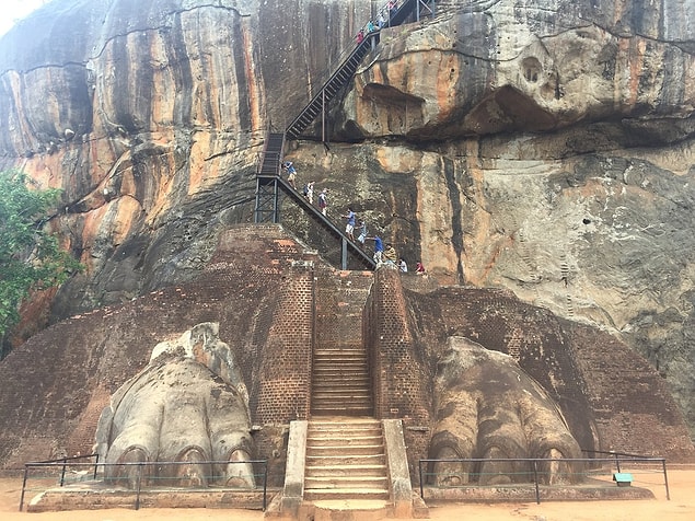 3. Sigiriya Lion's Rock Merdivenleri, Sri Lanka