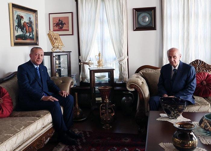 Erdoğan, Bahçeli'yi Evinde Ziyaret Etti