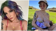 Ünlü Şarkıcı Halsey Bebeği Ender Ridley'yi Emzirdiği Fotoğrafı ile Gören Herkesi Epey Şaşırttı!