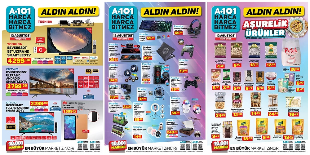 12 Ağustos 2021 A101 Aldın Aldın Kataloğu