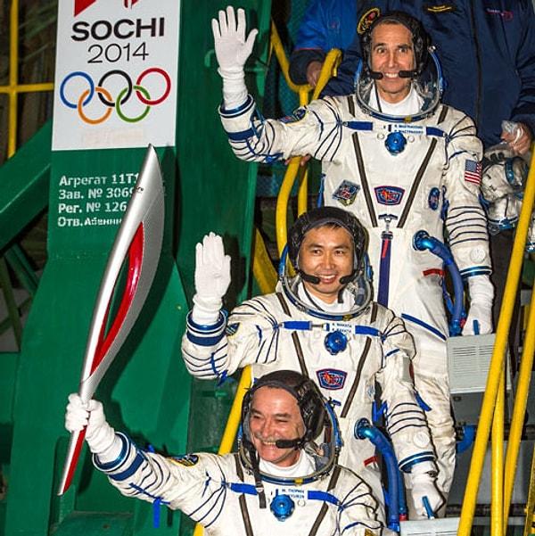 9. Olimpiyat meşalesi 3 kez uzaya çıktı!