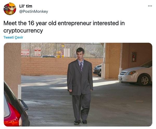 16. "Kripto para birimi ile ilgilenen 16 yaşındaki girişimciyle tanışın."