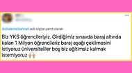 YKS'de Baraj Altında Kalan 1 Milyon Öğrenciden Biri Olduğunu Söyleyen Kullanıcının Tepki Çeken Paylaşımı