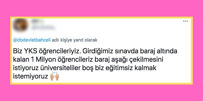 YKS'de Baraj Altında Kalan 1 Milyon Öğrenciden Biri Olduğunu Söyleyen Kullanıcının Tepki Çeken Paylaşımı