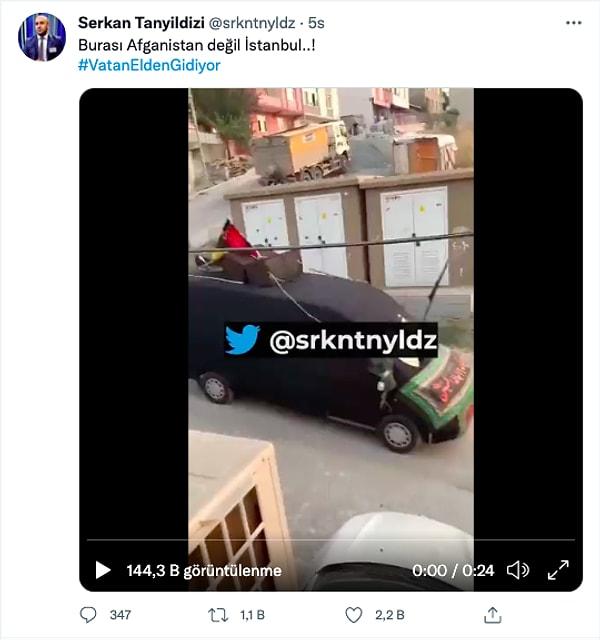 İstanbul'da Afgan bayraklarıyla dolaşan bir minibüsle ilgili paylaşılan görüntülerde hayli yayıldı.