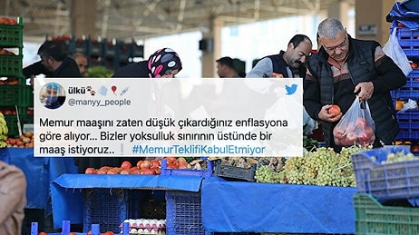 Memurlar Hükümetin Zam Önerisine Tepki Gösterdi: #MemurTeklifiKabulEtmiyor