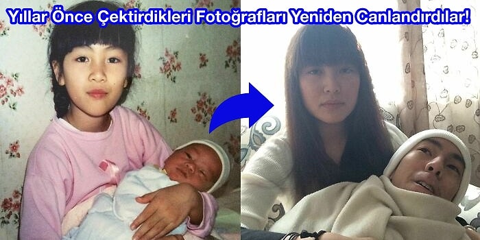 Yıllar Önce Çektirdikleri Fotoğrafları Yeniden Canlandırdılar! Ortaya Birbirinden Güzel Kareler Çıktı