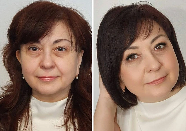 Değişim için salona gelen ve sonuçtan memnun kalan 15 kadın (Yeni fotoğraflar)