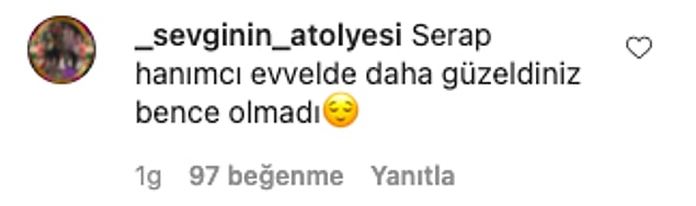 Bazıları da Paköz’ün estetiksiz çok daha iyi göründüğünü ifade etti.