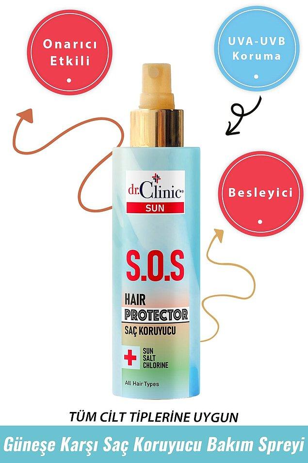 1. Dr. Clinic güneşe karşı koruyucu saç bakım spreyi, 3 yönlü koruma ve onarma sistemine sahip. Ayrıca suya dayanıklı...