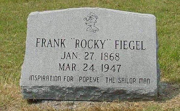 Hatta Frank ''Rocky'' Fiegel'in mezar taşına '' Temel Reis'e ilham vermişti.'' yazıldı.
