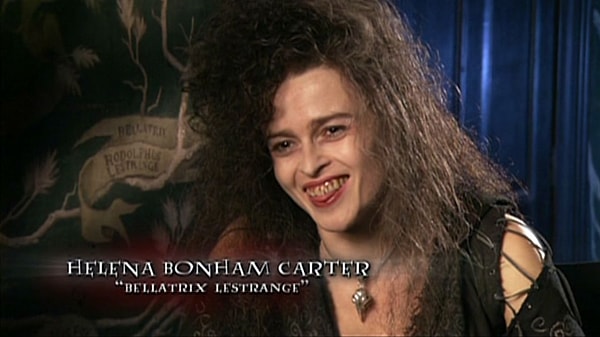 10. Helena Bonham Carter, Bellatrix'in dişlerini çok seviyordu.