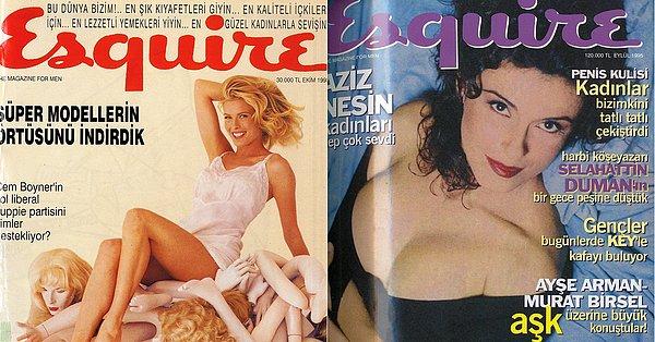1990'larda Türkiye'de yayımlanan erkek dergisi "Esquire"