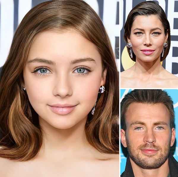 7. Крис Эванс и Джессика Бил