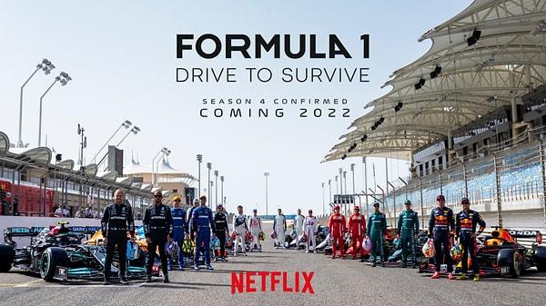 15. Netflix, Formula 1 sezonuna içeriden bir bakış sunduğu Drive To Survive belgesel serisinin 4. sezonunun çekileceğini açıkladı.