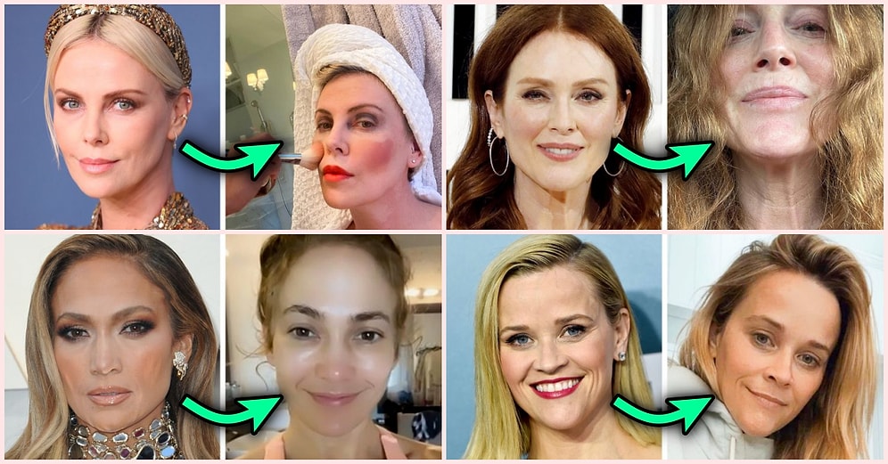 Görkemli Kıyafetleri ve Muhteşem Makyajları İle Tanıdığımız Ünlülerin Daha Önce Görmediğiniz Doğal Ev Halleri